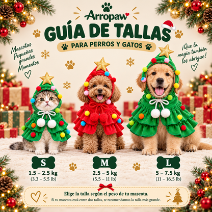 Disfraz Árbol de Navidad para Perros